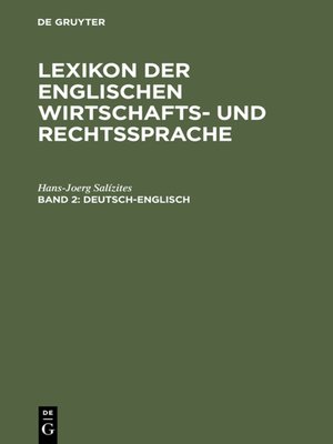 cover image of Deutsch-Englisch